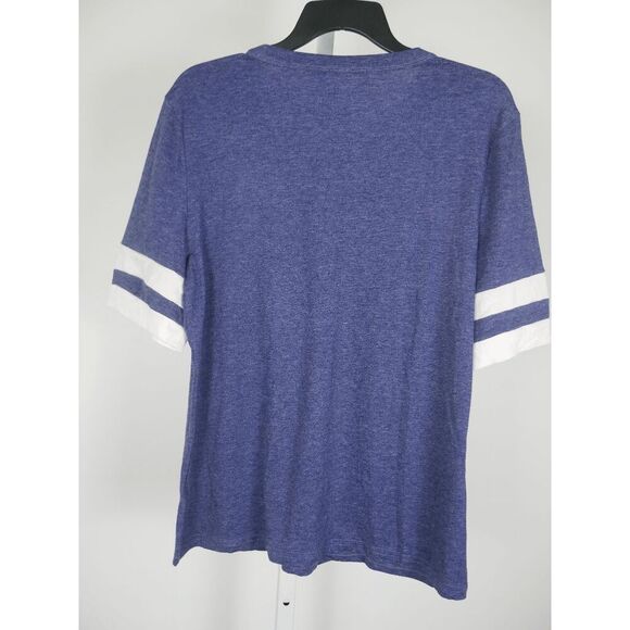 Floral Blooming Women's V-neck Button accent T-shirt L - Picture 4 of 9